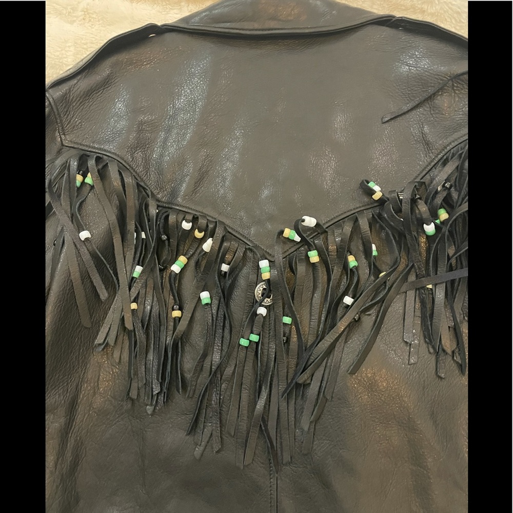 Gucci Punk Leather Biker Jacket Size 44/L - Picture 8 of 16